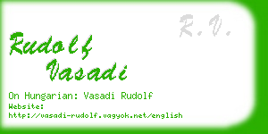 rudolf vasadi business card